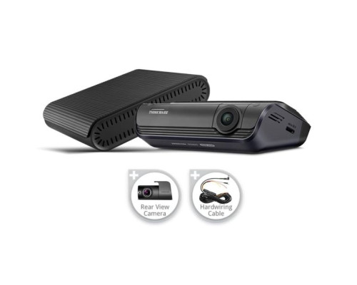 Thinkware TW-Q1000D32CH-EXBH Q1000 Front + Rear Dash Camera Bundle (w/ iVolt Mini Ext. Battery)