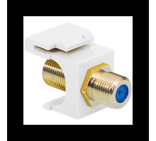 ICC IC107B9GWH Gold Plated F/F F-Type Coupler, 3 GHz, White