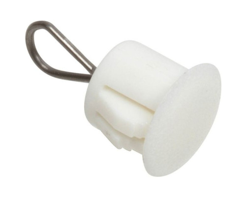 Nascom ADPLP0375WHT 3/8 Inch Adaptor Plug with Loop, White