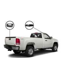 RVS Systems RVS-718516-08 Tailgate Backup Camera System for Sierra 2500HD, Mirror Monitor with Compass and Temperature, 33ft Cable