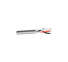 West Penn 25303BGY0500 18 AWG Shielded CMP Cable 500 ft Gray