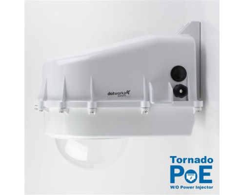 Dotworkz D2-TR-POE-W/O Tornado Dual Blower Camera Enclosure IP68 with PoE, No Power Injector