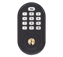 Yale YRD216-HA2-0BP Zigbee Push Button Deadbolt Assure Lock, Oil Rubbed Bronze