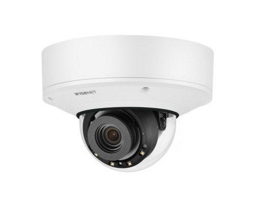 Hanwha Vision PNV-A9081RLP 4K Outdoor IR Vandal Dome AI camera with Wisenet Road AI with 4.5-10mm Lens