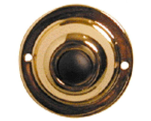 Alpha 200 1.75 inch Round Push Button-Br. Fin