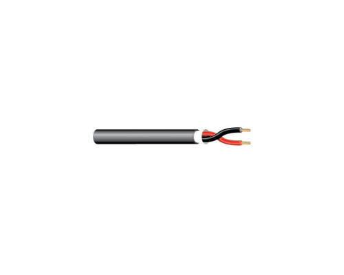 West Penn AQ225BK0500 1P 16G Stranded Fire-Alarm Cable Black 500 Ft