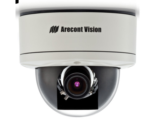 Arecont Vision AV5255AM 5 Megapixel, H.264/MJPEG, Dome IP Camera, 3-9mm Lens