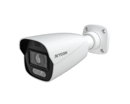 Avycon AVC-BHN51AVT-AI-SL 5 Megapixel Network IR Outdoor Bullet Camera, 2.8-12mm Lens