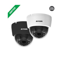 Avycon AVC-DT91FLT-BK Indoor IR Dome 1080P HD-TVI 3.6mm Fixed Lens 12vDC Black