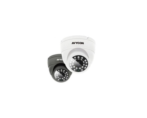 Avycon AVC-EH71F-W IR Dome 1000 TVL 3.6mm Fixed Lens 12vDC White