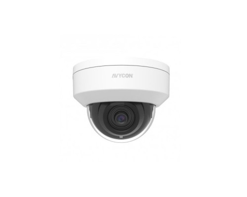 Avycon AVC-NK81F28 8 Megapixel Outdoor IR Vandal Dome IP Camera, 2.8mm Lens, White