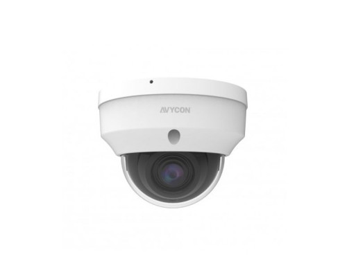 Avycon AVC-NLV81F28 8 Megapixel Outdoor IR Vandal Dome IP Camera, 2.8mm Lens, White