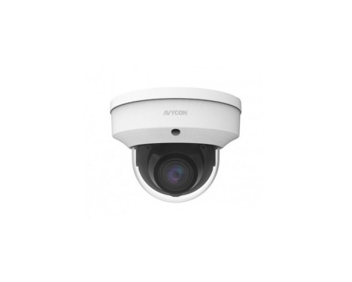 Avycon AVC-NLV81M 8 Megapixel Outdoor IR Vandal Dome IP Camera, 2.7-13.5mm Lens, White