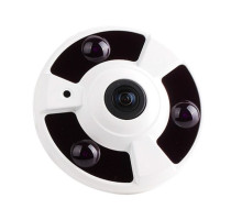 Avycon AVC-PT91FLT 1080p HD-TVI Fisheye Camera, 1.7mm Lens, White