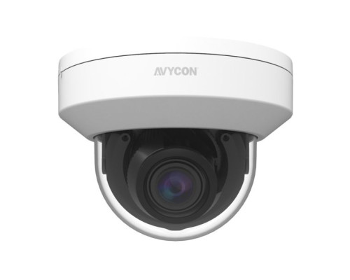 Avycon AVC-TD22M 2 Megapixel 4-in-1 HD-TVI/CVI/AHD/Analog Indoor IR Dome Camera, 2.7-13.5mm Lens, White