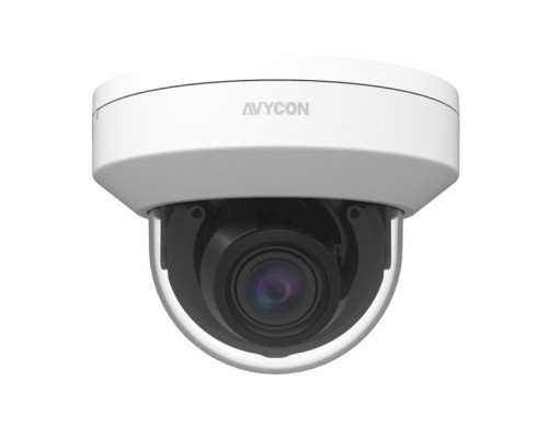 Avycon AVC-TD22V 2 Megapixel 4-in-1 HD-TVI/CVI/AHD/Analog Indoor IR Dome Camera, 2.7-13.5mm Lens, White