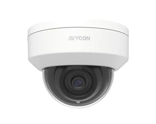 Avycon AVC-TD51F28 5 Megapixel 4-in-1 HD-TVI/CVI/AHD/Analog Indoor IR Dome Camera, 2.8mm Lens, White