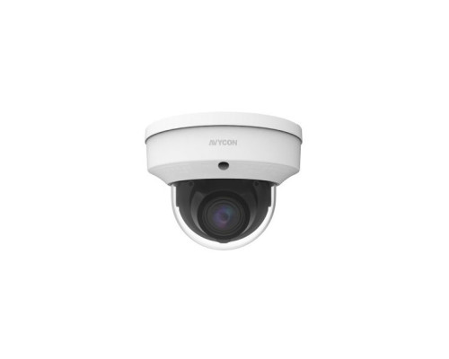 Avycon AVC-TD82M 8 Megapixel 4-in-1 HD-TVI/CVI/AHD/Analog Indoor IR Dome Camera, 2.7-13.5mm Lens, White