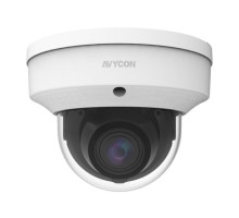 Avycon AVC-TV22M 2 Megapixel 4-in-1 HD-TVI/CVI/AHD/Analog Outdoor IR Vandal Dome Camera, 2.7-13.5mm Lens, White