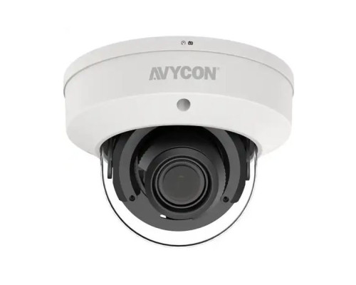 Avycon AVC-TV52M 5 Megapixel 4-in-1 HD-TVI/CVI/AHD/Analog Outdoor IR Vandal Dome Camera, 2.7-13.5mm Lens, White