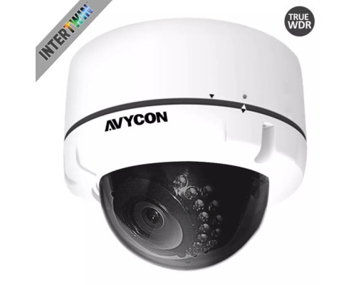 Avycon AVC-VA91MLT 1080p HD-TVI, EX-SDI/HD-SDI, CVI, 960H Vandal Dome Camera, 2.8-12mm Lens