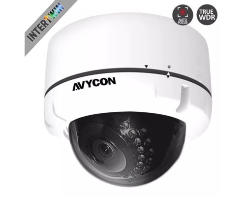 Avycon AVC-VA92AVLT 1080p HD-TVI, EX-SDI/HD-SDI, CVI, 960H Vandal Dome Camera, 2.8-12mm Lens