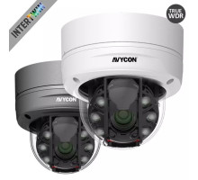 Avycon AVC-VA92SVLT-G 1080p HD-TVI, EX-SDI/HD-SDI, CVI, 960H Vandal Dome Camera, 2.8-12mm Lens, Gray