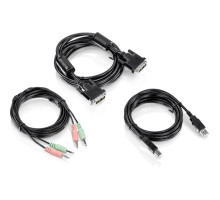 TRENDnet TK-CD10 DVI-I, USB, and Audio KVM Cable Kit, 10 Feet