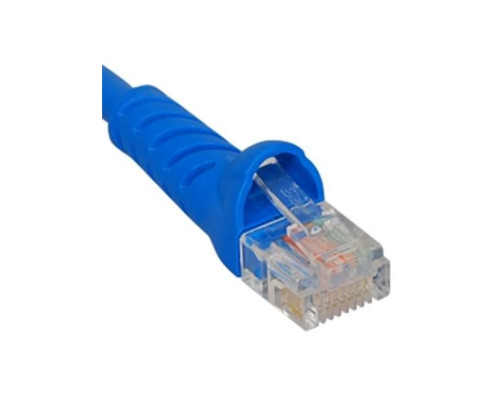 ICC ICPCSJ10BL Molded Boot Patch Cord, Blue, 10 Ft.