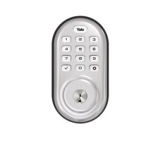 Yale YRD216NR-619 Pushbutton Deadbolt No Radio, Satin Nickel