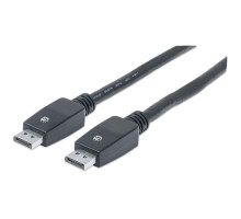 Manhattan 354110 DisplayPort Monitor Cable, DisplayPort Male to Male, 5 m (16.5 ft.), Black