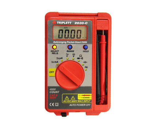 Triplett 2030 Pocket-Sized Autoranging DMM w/ Capacitance