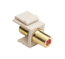 Platinum Tools 780LA-50 Keystone F 3GHz Jack (Light Almond 50-Pack)