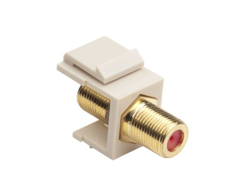 Platinum Tools 780LA-50 Keystone F 3GHz Jack (Light Almond 50-Pack)