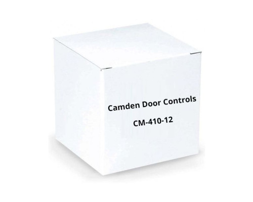 Camden Door Controls CM-410-12 Single Gang Faceplate, N/C Contacts, 'Press for Emergency Assistance', Black