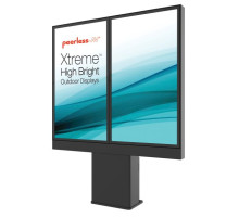 Peerless-AV KOF555-2XHB Outdoor Digital Menu Board, Supports (2) 55'' Xtreme High Bright Outdoor Displays