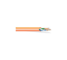 West Penn 4246EZBK1000 8 Conductor, 23 AWG Solid Unshielded CAT 6 Cable, 1000', Black