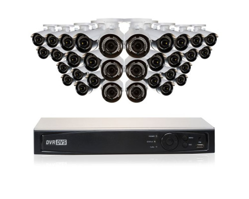 Cantek Plus GR32B6TB 32 Camera HD TVI 2.4 MP Bullet Security System