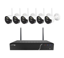 Speco ZIPK8WN2 8 Channel 2MP Wireless IP Camera and NVR Kit with 6 Cameras, NDAA