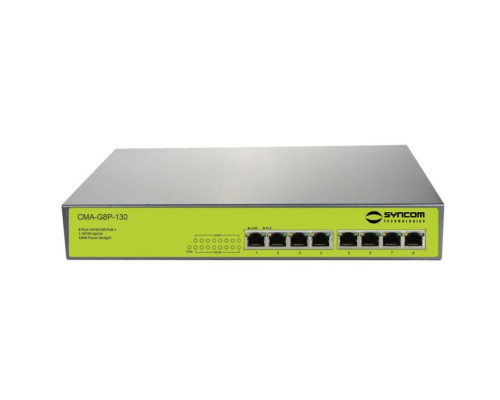 Syncom CMA-G8P-250 8 Port Gigabit Ethernet PoE Switch