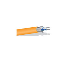 West Penn 1PR24POR0500 OSDP Cable, 1 Pair 24 Shield CMP Jacket, Orange, 500 Feet