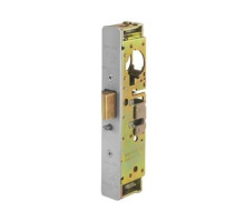 Adams Rite 4911W-45-101-628 Heavy Duty Deadlatch with Radius Faceplate with weatherseal in Clear