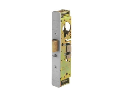 Adams Rite 4911W-45-101-628 Heavy Duty Deadlatch with Radius Faceplate with weatherseal in Clear