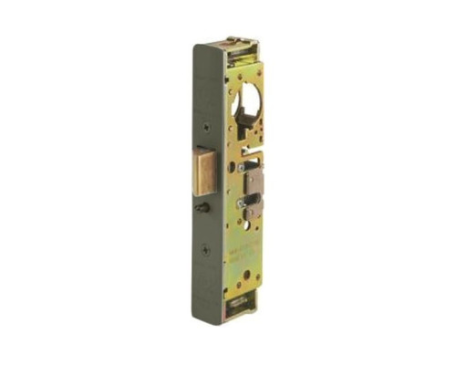 Adams Rite 4911W-46-201-313 Heavy Duty Deadlatch with Radius Faceplate with weatherseal in Dark Bronze