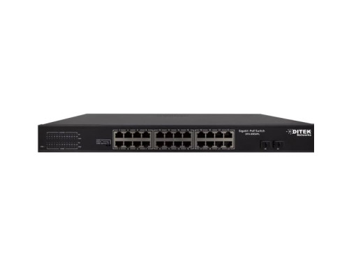 Ditek DTK-SW16PL 16 Port Gigabit Ethernet Poe+ Switch 370W