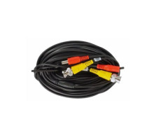 Cantek CT-W-VP25HD-B-V2 25ft Pre-Made HD-CVI, HD-TVI, AHD Cable Support, Black