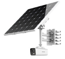 Hikvision DS-2XS6A47G1-IZS-C36S80 2-8-12mm 4 Megapixel Motorized Varifocal Bullet Solar Power 4G Network Camera Kit with 2.8-12mm Lens