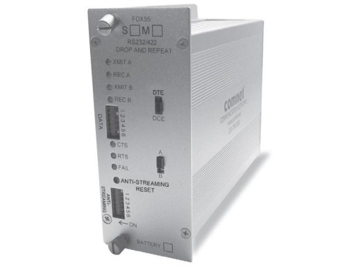 Comnet FDX55M2E AntiStreaming RS232/422 Drop & Repeat Data Transceiver