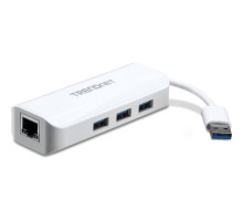 TRENDnet TU3-ETGH3 USB 3.0 to Gigabit Ethernet Adapter + USB Hub