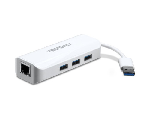 TRENDnet TU3-ETGH3 USB 3.0 to Gigabit Ethernet Adapter + USB Hub